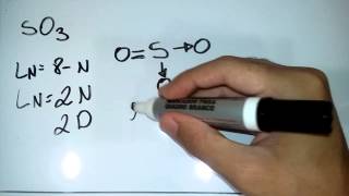 Notação de Lewis SO3 ligação quimica [upl. by Hamrnand]