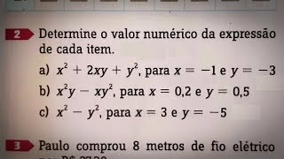 VALOR NUMÉRICO DE UMA EXPRESSÃO ALGÉBRICA  7° ANO [upl. by Adelheid]