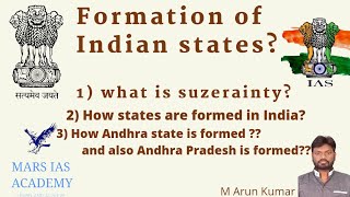 Formation of Indian States  How Andhra state formed How Andhra Pradesh formed [upl. by Nnaeirelav]