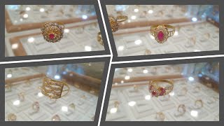 Latest gold design rings  Turkish design gold rings [upl. by Dragde]