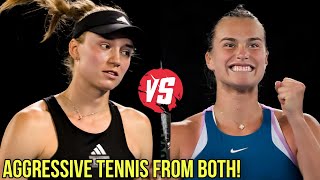 Elena Rybakina Vs Aryna Sabalenka Aggressive Tennis From Both [upl. by Sillaw]