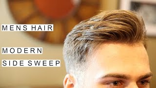 Modern Side Sweep Hairstyle  Best Mens Hairstyles  Short Hair for Men [upl. by Erland]