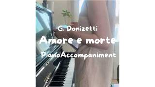 가곡 “Amore e morte”  G Donizetti F Minor Piano Acc 이탈리아 가곡성악 반주성악 연습2025한예종성악입시지정곡 [upl. by Hogan]