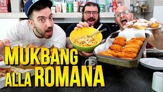 MUKBANG ALLA ROMANA CARBONARA supplì e tanto altro feat MOCHO [upl. by Qidas687]