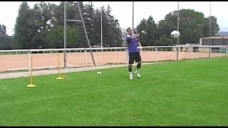 entrainement gardien but  exercice vivacité 5 goalkeeper training portero [upl. by Utley]