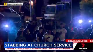 Bishop among several people reported stabbed in Sydney church [upl. by Pantia]