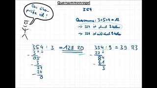 Quersummenregeln Teilbarkeitsregeln [upl. by Norda740]