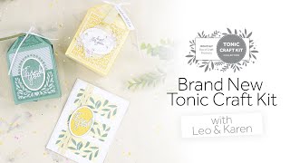 Karen amp Leo unbox the brand new Tonic Craft Kit  The Delicate Decor Gift Box  Tonic Studios [upl. by Sauveur]