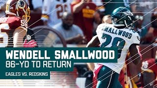 Wendell Smallwoods 86Yard Kickoff Return TD  Eagles vs Redskins  NFL [upl. by Bright]