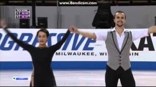 Skate America 2015 Ksenia STOLBOVA Fedor KLIMOV Short Program [upl. by Kathryne]