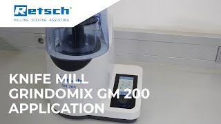 Knife Mill GRINDOMIX GM 200  Application video RETSCH knifemill laboratoryinstruments [upl. by Lorie]