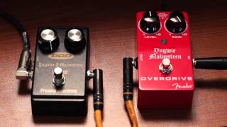 DOD YJM308 Preamp Overdrive vs Fender Yngwie Malmsteen Signature Pedal [upl. by Lolande]