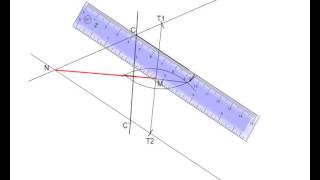 Elementos de una parabola a partir de dos tangentes [upl. by Skilken]