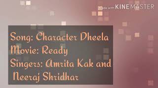 Character Dheela Hai  Lyrics  Ready  English translation [upl. by Earley975]