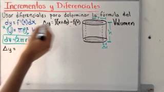 Incrementos y diferenciales  ejercicio 3 [upl. by Juback]