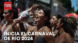 Así inició el carnaval de Río de Janeiro 2024  Las Noticias [upl. by Fogg294]