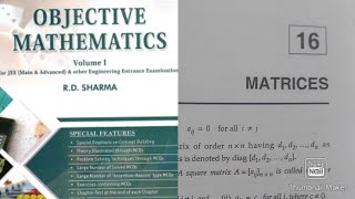 L1  Ch16  Matrices  exercise solution  Q1Q5  RD SHARMA jee mainsadvanced Ark Mathematics [upl. by Zetnauq]