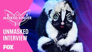 Skunk  Faith Evans Unmasked Interview  Group A Finale  THE MASKED SINGER [upl. by Adnael]