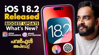 iOS 182 Released  What’s New  GenMoji  Applet Intelligence Malayalam [upl. by Sinai]