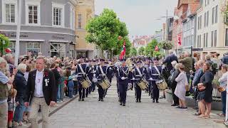 Tveit Union Musikkorps  Gammel Jegermarsj  Ringriderfesten Sønderborg 2024 [upl. by Laurene693]