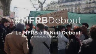 Le MFRB parle de revenu de base aux Nuits Debout à Paris [upl. by Huebner]