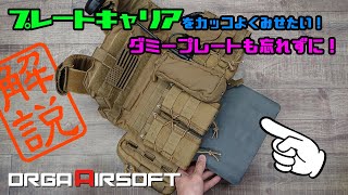 サバゲー装備 解説  プレートキャリアをカッコよく見せるダミープレートその3 エアソフト [upl. by Lohrman]