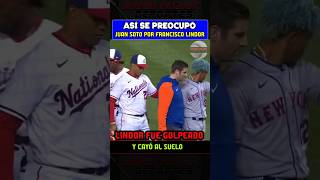 Tras bolazo a Francisco Lindor Juan Soto se preocupa [upl. by Olnay]