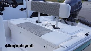 Watch Me Transform This Boat  Diamond Stitch Upholstery [upl. by Nihcas]