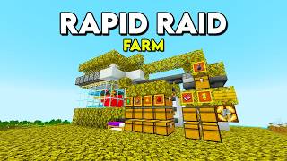 Rapid Raid Farm in Minecraft Bedrock 121 [upl. by Earl]