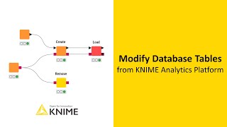 Modify Database Tables from KNIME Analytics Platform [upl. by Niltyak973]