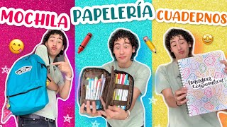 Preparándome para el REGRESO A CLASES 🥲🖍 Mochila Papelería Utiles Etc  Leo Study [upl. by Redfield190]