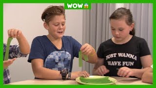 Kinderen testen snoep van pompoen paprika en komkommer [upl. by Clara502]