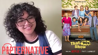 That 90s Show Interview Sam Morelos talks about Part 2 on Netflix [upl. by Uzial]