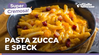 PASTA con ZUCCA E SPECK – PRIMO PIATTO CREMOSO E SUPER SAPORITO PRONTO IN MEZZ’ORA 😋 [upl. by Eikcir]