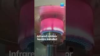 Infrared Outdoor Heaters Installed In Ayodhya [upl. by Enywad136]