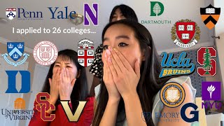 COLLEGE DECISION REACTIONS 2023 all 8 Ivies Stanford UCs T20s and more [upl. by Alek]