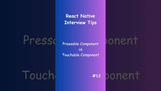 Pressable vs Touchable React Native Explained 🔥 [upl. by Aihsemek193]