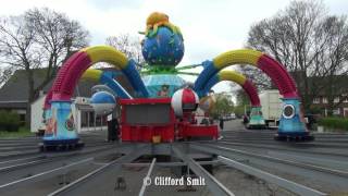 Kermis Haarlem 2017 Transport en opbouw Zaanenlaan Deel 6 [upl. by Illac]