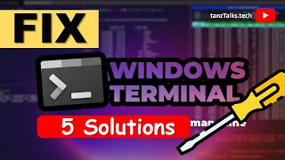 Top 5 Ways to Fix Windows Terminal Not Opening on Windows 11 [upl. by Anohs]