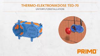 P775 ThermoElektronikdose TED70  Montage im Unterputz [upl. by Freemon]