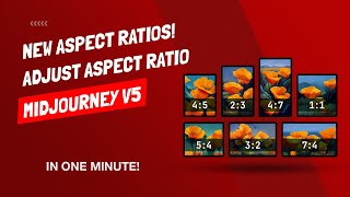 How To Access NEW Aspect Ratios And Adjust Aspect Ratios In Midjourney V5  Tutorial [upl. by Lesko]