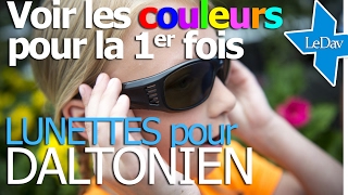 LUNETTES pour DALTONIEN VOIR les COULEURS [upl. by Angrist]