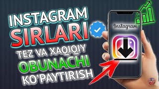 INSTAGRAMDA JONLI OBUNACHILARNI KOPAYTIRISH SIRLARI [upl. by Lattimer]