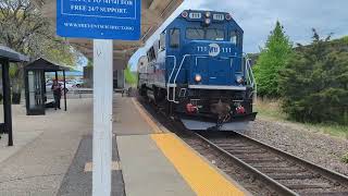 Metro North Railroad Waterbury Branch BL20GHM 111 at Ansonia Station [upl. by Shimberg94]