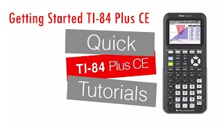 Introducing the TI 84 Plus CE  Getting Started Series [upl. by Leibrag897]