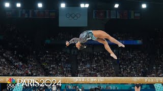 Jordan Chiles puts on a COMMANDING performance in gymnastics qualification  Paris Olympics [upl. by Repsaj]