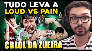 LOUD BRINCANDO com a RED e AEGIS TILTADO  CBLOL DA ZUEIRA  LOUD x RED  MYLON REACT [upl. by Anayaran732]