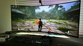 INSANE Graphics Black Myth Wukong on a 2024 LG UltraWide OLED  LG45GS96QB Gameplay Part 12 [upl. by Custer]