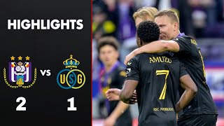 RSC Anderlecht vs Union SaintGilloise 21 Highlights  Anderlecht  Union  Jupiler Pro League 2024 [upl. by Ignacius]