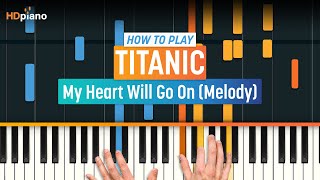 How to Play quotMy Heart Will Go Onquot from Titanic Melody  HDpiano Part 1 Piano Tutorial [upl. by Elsy]